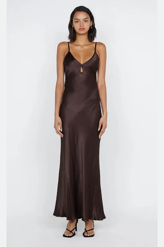 BEC + BRIDGE | Cedar City Maxi Dress - Dark Chocolate