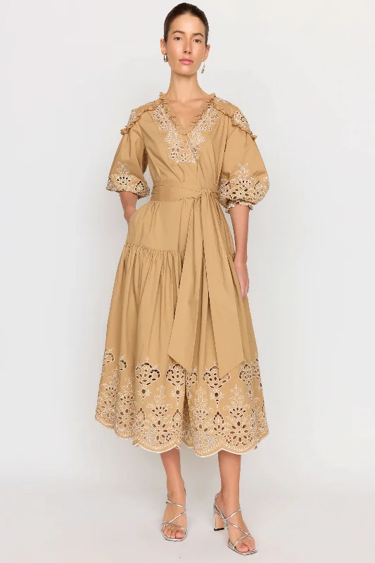 Christy Lynn Hadley Dress in Khaki