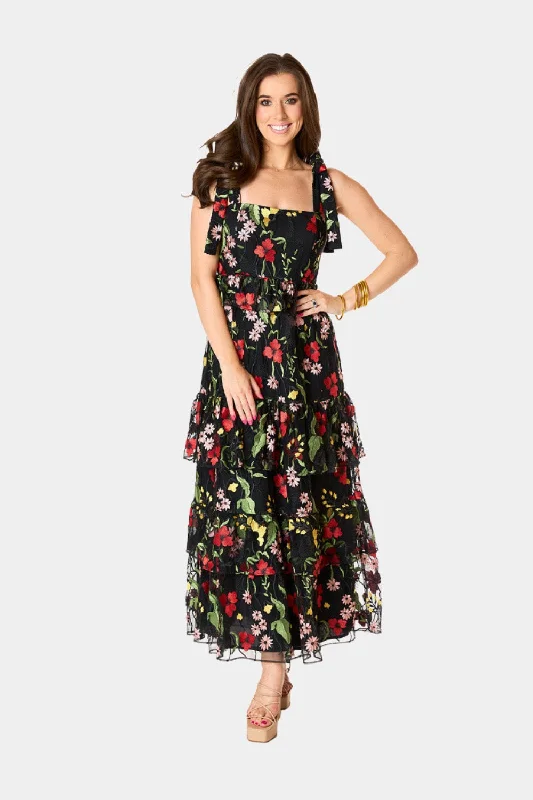 Edie Tie-Shoulder Maxi Dress - Lost In It