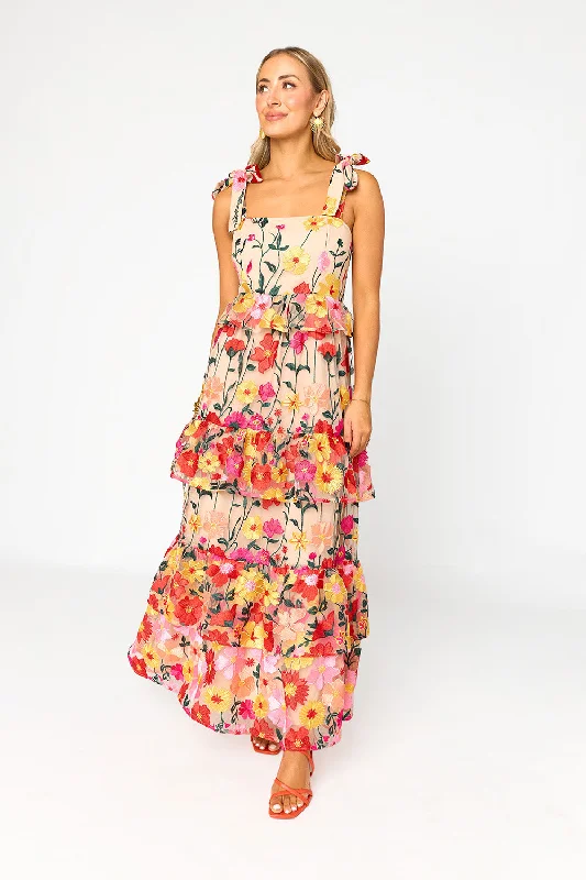 Edie Tie-Shoulder Maxi Dress - Unconditional