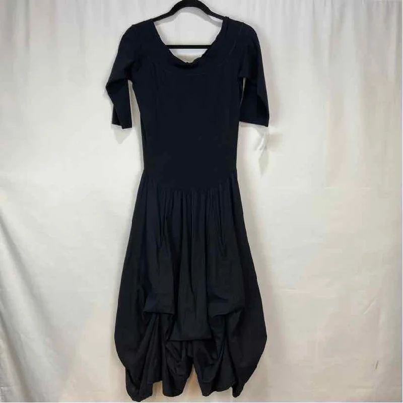 Luna Luz Women's Size M Black Solid Dress