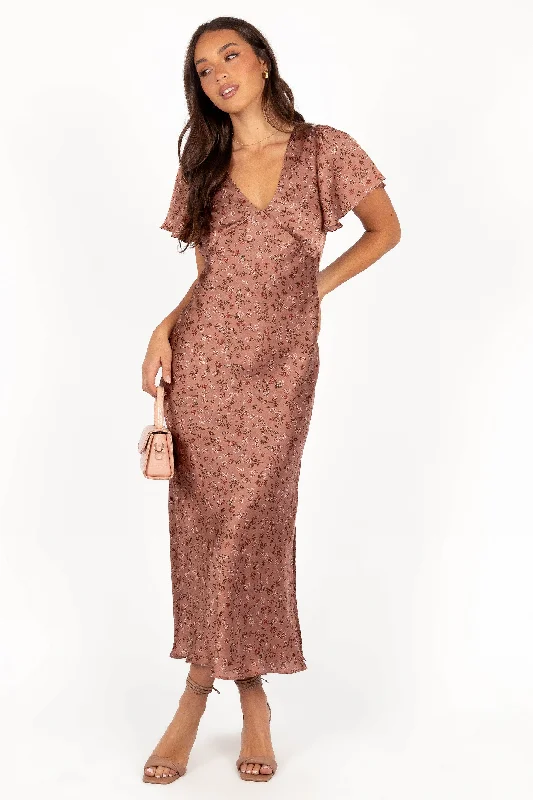 Flossy Maxi Dress - Mauve