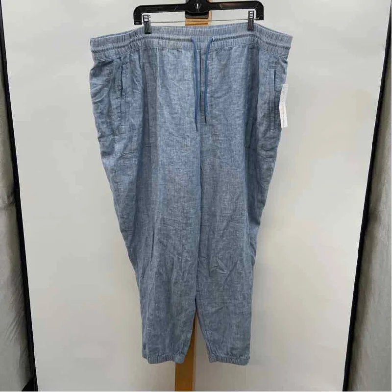 Athleta Women's Size 24 Baby Blue Heathered Pants