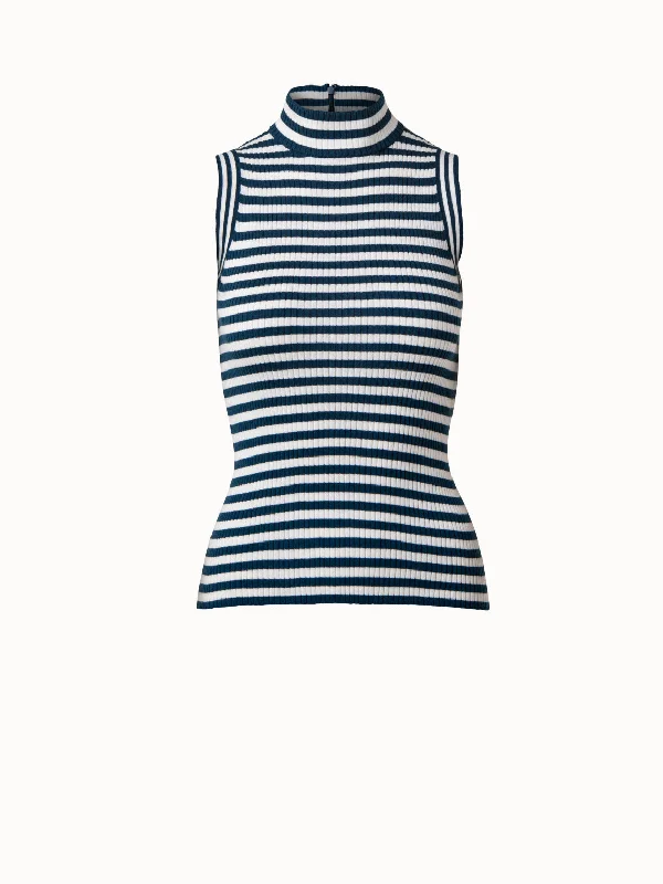 Kodak Stripe Rib Knit Top