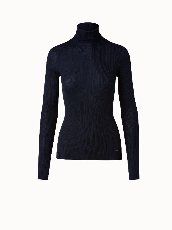 Cashmere Silk Knit Pullover