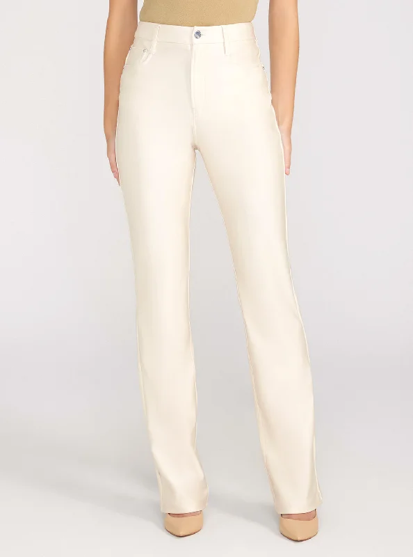 Stone High-Rise 80s Straight Pants