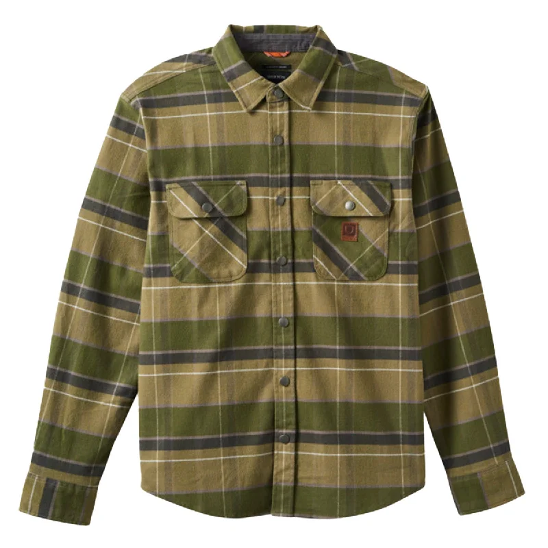 Brixton - Builders Bowery Flannel Dill/Olive Surplus/Washed Black