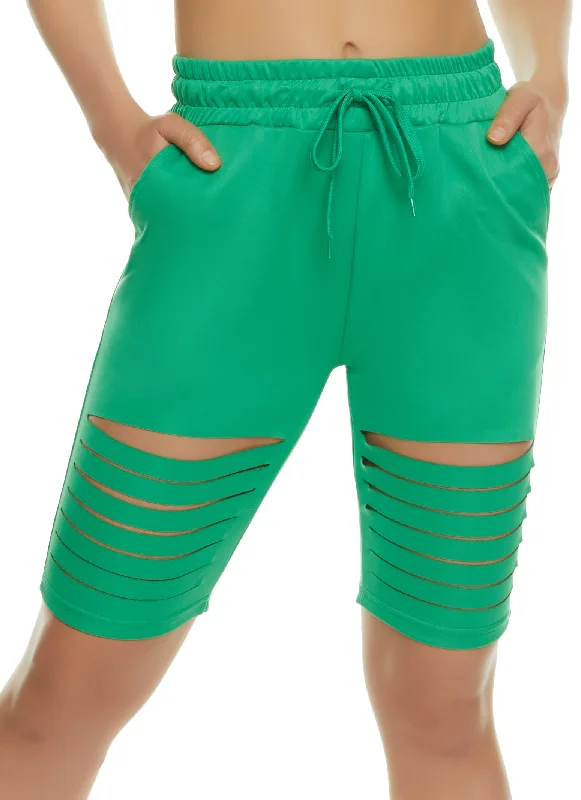 Slashed Bermuda Shorts