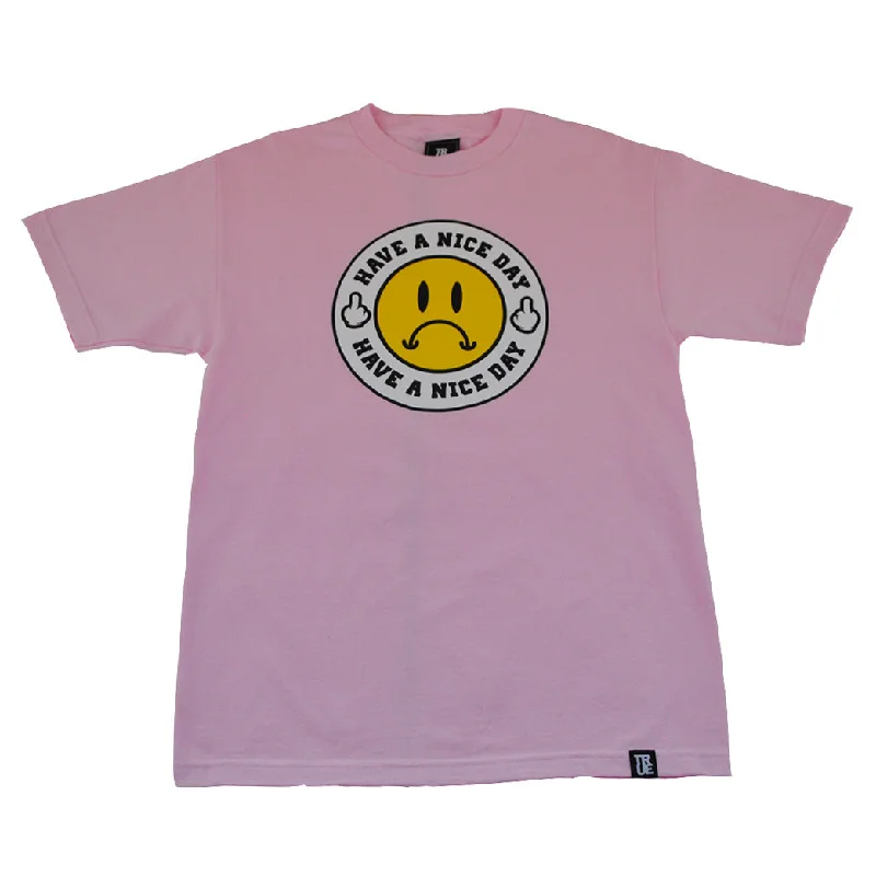 Mens True Have A Nice Day T-Shirt Pink