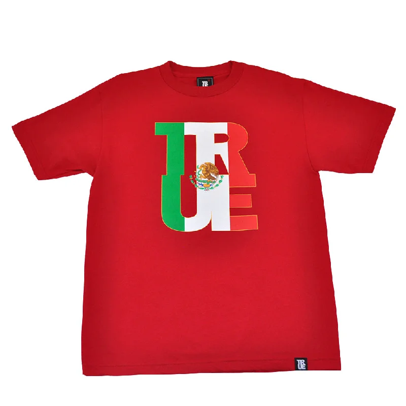 Mens True Logo Fill Mexico T-Shirt Red