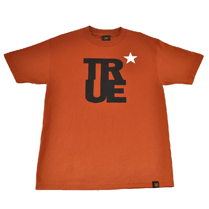 Mens True Logo Star T-Shirt Texas Orange