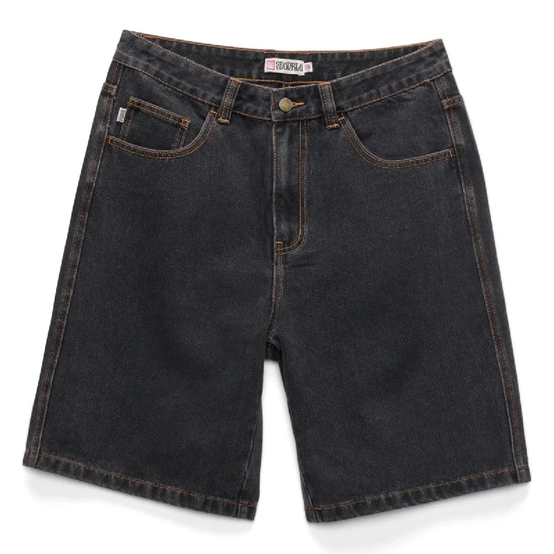 S/Double - Denim Standard Shorts Washed Black