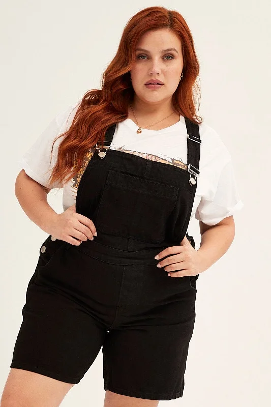 Black Denim Overall