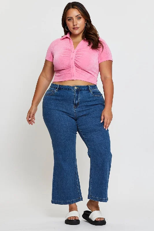 Blue Jean High Rise Wide Leg