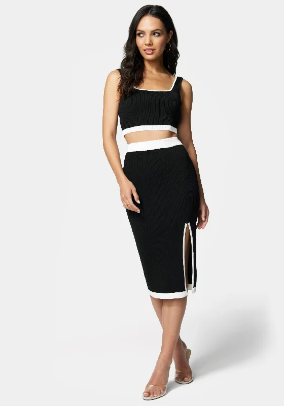 Rib Knit 2-Piece Dress