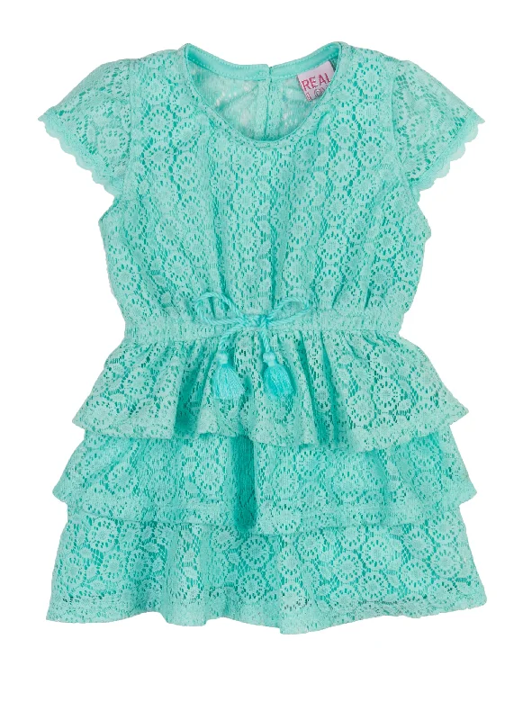 Baby Girls 12-24M Crochet Lace Tiered Dress