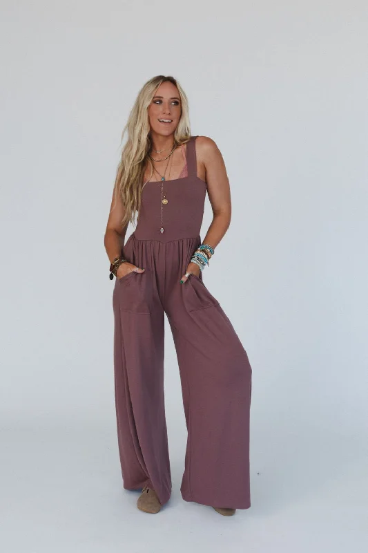 The Nest Alanis Jumpsuit - Mulberry