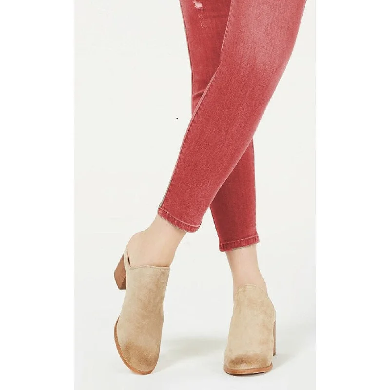 Celebrity Pink Women's Juniors' Colored Distressed Skinny Jeans Red Size 1