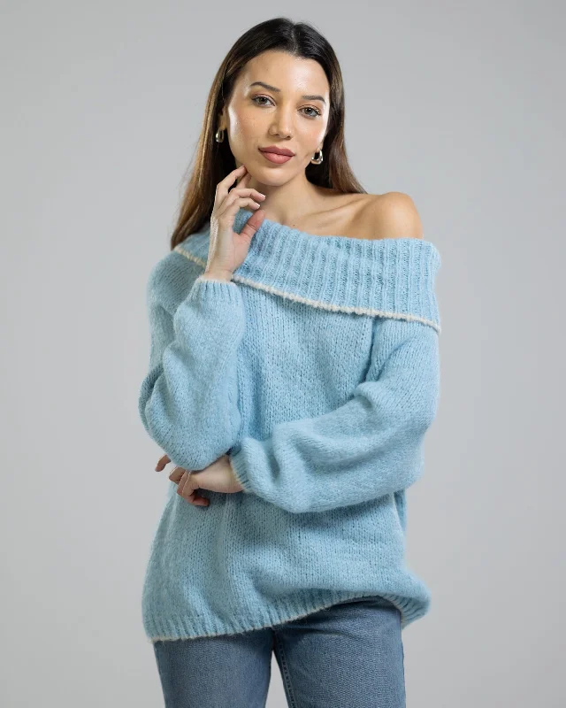 NEW | Lila Sweater | Sky Blue | Wool Blend