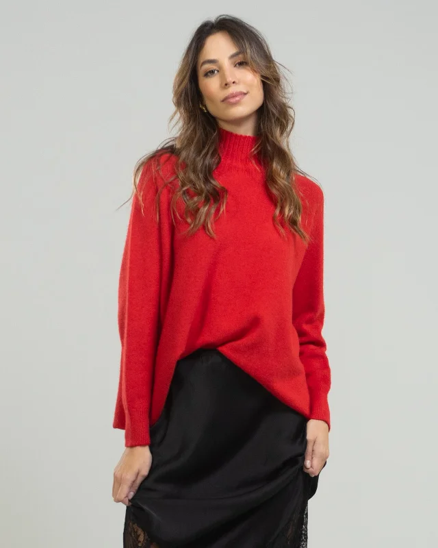 Modern Mockneck | Red