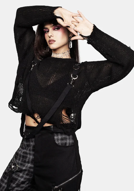 Rebellion Hardware Bondage Sweater